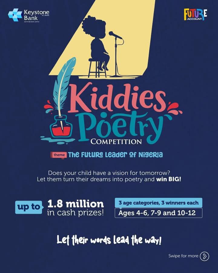 image-12 Keystone Bank Poetry Competition for Kids: Win N1.8 Million in Cash Prizes